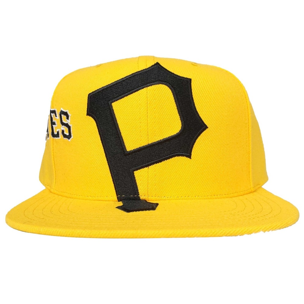 Pittsburgh‎ Pirates Mitchell & Ness MLB Snapback Hat Cap Embroidery Logo NWT